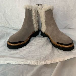 Marc Fisher Iggie suede lugsole ankle bootie 7 1/2M